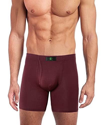 Discover Bamboo® Mens Boxer Briefs | Soft | Breathable | Comfortable | Wicking | Odor Resistant - 4 Pack2