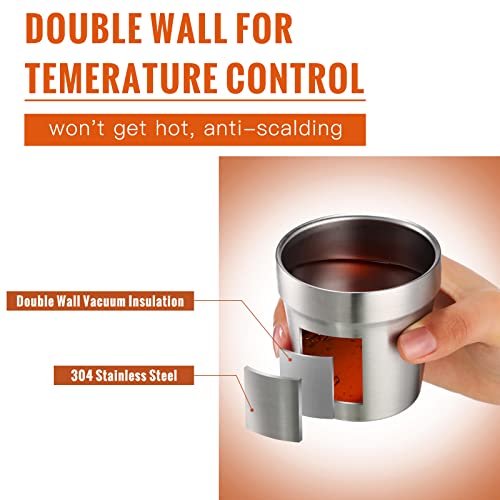 12 Pieces Small Stainless Steel Cups 6 Ounce Vacuum Double Wall Insulated Tumblers Reusable Stackable Mugs Travel Mug Metal Drinking Glasses For Toddlers Kids Adult Home Party Bbq Camping Outdoor #TOP2