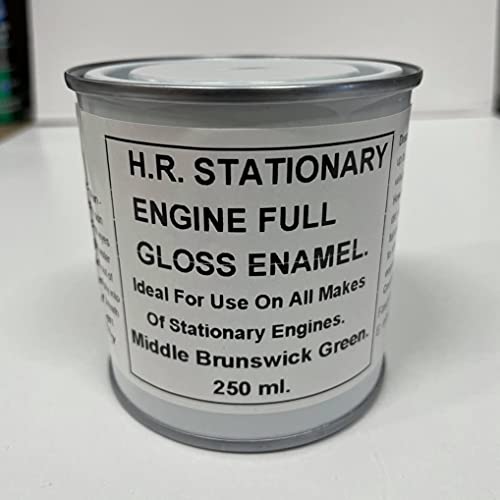Fascinating Finishes Ltd 1 x 250ml Middle Brunswick Green - BS381c 226. Stationary Engine Full Gloss Heat Resistant Enamel Paint