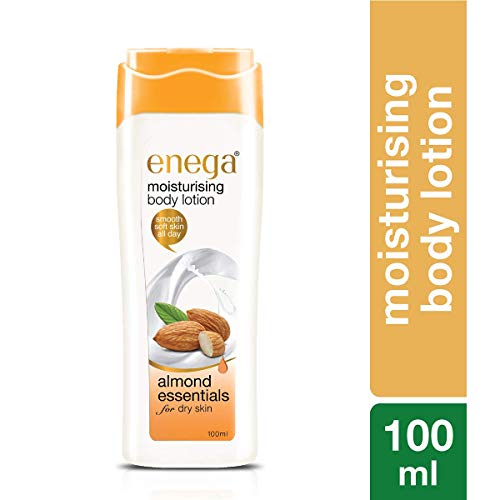 Image of Enega Almond essentials for Dry Skin Non Grassy & Deep Nourish Moisturizing Body Lotion for Men & Women - 100 ML (Pack of 2)
