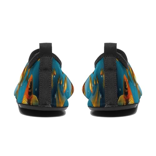 Water Shoes for Women Men Fish in Water Water Sports Shoes Slip-on Breathable Lightweight Athletic Aqua Sock 11/12men3