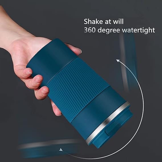 Image of Insulated Coffee Cup with Leak Proof Lid,Travel Mug,Reusable for Hot Cold Coffee, Water and Tea,Thermal Mug with Non-Slip ProtectiveCover, 510ml