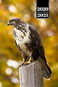 Falcon Hawk Bird Watching Ornithology Week Planner Weekly Organizer Calendar 2020 / 2021 - On the Trunk: Cute Wildlife Animal Pet Bullet Journal Notebook Diary in 6” x 9” Inch Pocket Size