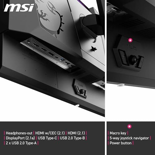 Image of MSI MPG 272URX QD-OLED Gaming Screen 27 Inch 4K UHD - OLED Panel 3840 x 2160, 240Hz, 0.03ms, 99% DCI-P3, ΔE≤2, DisplayHDR True Black 400, G-Sync, HDMI 2.1, DP 2.1a, USB Type-C (98W PD), Black