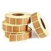4000pcs/4 Rolls Target Stickers, 0.87in Square Target Pasters Kraft Paper Shooting Stickers Target Stickers for Shooting Range Practice