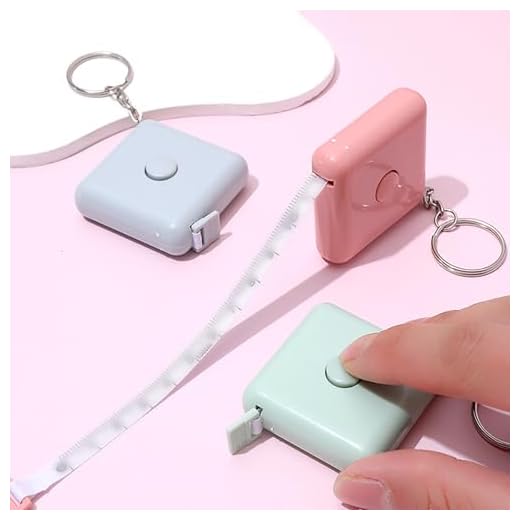 Mini Retractable Tape Measure 1.5m with Keychain, Compact Portable Measuring Tape for Clothes, Body Measurement, and Everyday Use