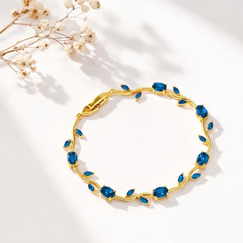 Image of SALVE Coquette Golden Tulip Bracelet for Women Stylish | Anti Tarnish Jewellery for Women, Hand Wristlet for Girls | Aesthetic Accessories for Girls, Valentine's Gift for Girlfriend