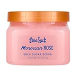 Tree Hut Moroccan Rose Shea Sugar Scrub | Exfoliating Body Scrub Removes Dead, Dry Skin for a Soft & Hydrated Feel | Nourishing Essential Body Care | 18 fl oz.