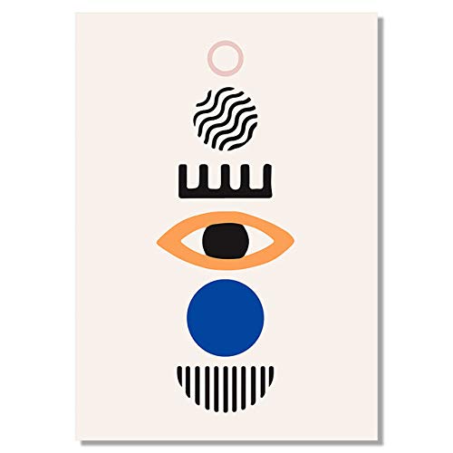 Peinture murale abstraite et affiche géométrique scandinave 40x50cm LIJUCAI pour décoration