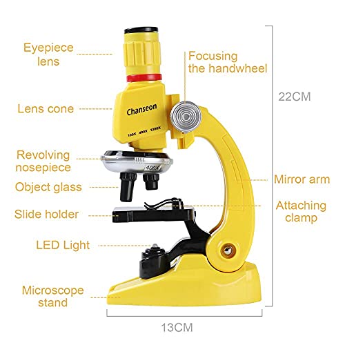 Chanseon CHM1 100X-1200X Kids Microscope Kit thumb #2