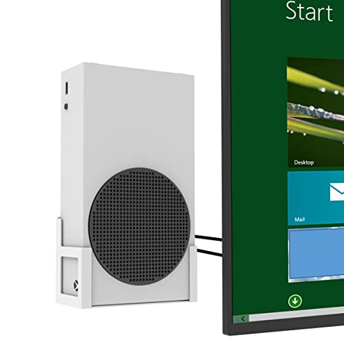 Monzlteck Wall Mount Holer For Xbox Series S,All Metal Vertical Hanging On Wall With Power Botton Left/Right,Wall Shelf Bracket For Xss #TOP2