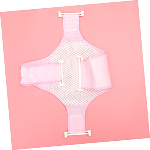 Bébé glisse dans la baignoire ? Choisissez ce support de bain réglable rose sécurisé