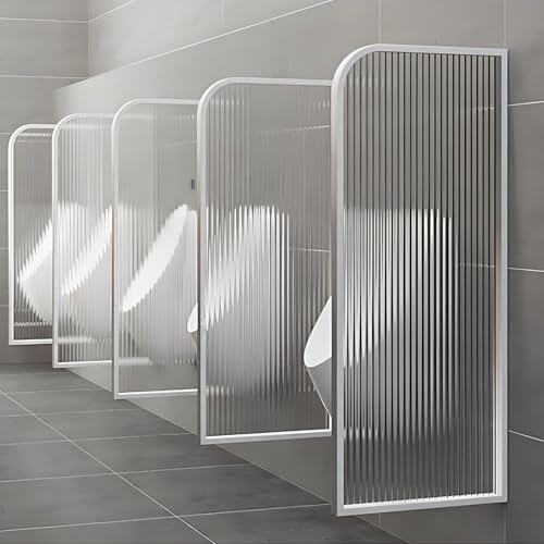 Separador de urinario de pared contra salpicaduras con vidrio templado duradero 2
