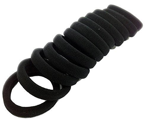Try Me Elastic Cotton Stretch Hair Ties Bands Pony Tail Holder For Women/Girls - Black (Set Of 25 Pcs) (B08BRTR16C) Amazon Price History, Amazon Price Tracker