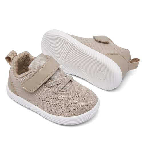 Image of MORENDL Toddler Sneakers Baby Boys & Girls Barefoot Shoes Lightweight Breathable Walking Running Tennis Athletic Sport Shoes