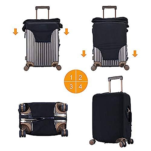Image of Custom Los Angeles C Luggage Cover Personalized Football Style Suitcase Cover with Name Number Customized Washable Elastic Sports Travel Suitcase Protector for Business Vacation Gifts