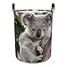 Uroczy koala składany kosz na pranie wodoodporny kosz na brudne ubrania kosz do przechowywania ubrań, zabawek, książek (S/M)
