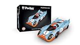 Pocher Gift Set Model Kit Car - HK118 Porsche 917K - Gulf Edition - 1:8 Scale Plastic Model Car Kits, Pre-Decorated Die-Cast Model Cars to Build for Adults - Women and Mens Hobbies Kits