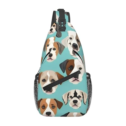 Mochila tipo bandolera con estampado de Bulldog inglés
