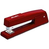 Swingline Stapler, 747 Classic Desktop Stapler, 20 Sheet Capacity, Metal, Lipstick Red (74718)