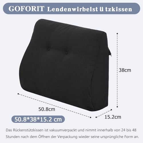 Coussin lombaire GOFORIT | Mousse double couche ergonomique contre le mal de dos - 4