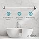Erica Duschvorhangstange L-form & U-form - 4-in-1 Duschvorhangstangesystem für Badewanne oder Dusche - Duschstange Ecke - Stahl mit Pulverbeschichtung - Ohne Deckenhalterung - Schwarz