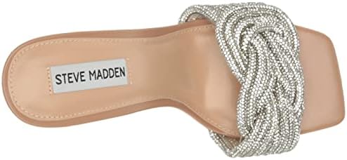 Steve Madden Women's Appluad Heeled Sandal, Rhinestone, 6 | Image 4