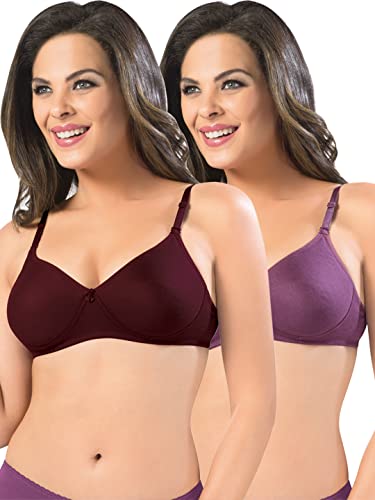 Image of SONARI Women's Non-Padded T-Shirt Bra | Wire-Free, Medium Coverage, Comfortable Polyester-Cotton Blend Fabric | Adjustable Straps, Ideal for Sports Catwalk