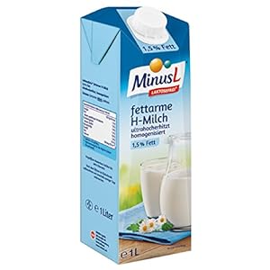 MinusL H-Milch 1.5% laktosefrei, 10er Pack (10 x 1 l)