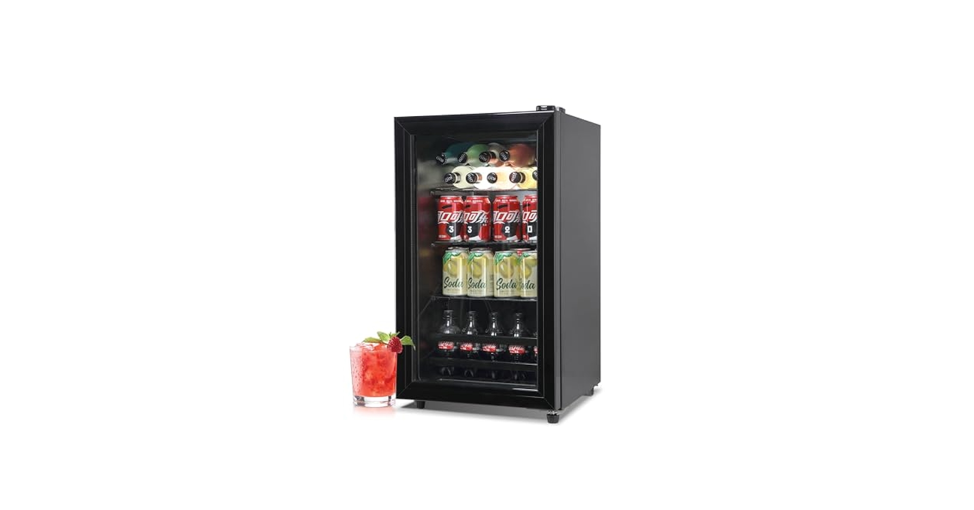 Amazon.com: Zyerch 1.76 Cube Feet Mini Fridge Cooler, 60 Can