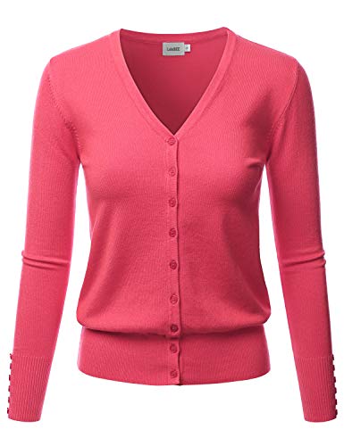 Image of LALABEE Women's V-Neck Long Sleeve Button Down Sweater Cardigan Soft Knit(S-XXL)