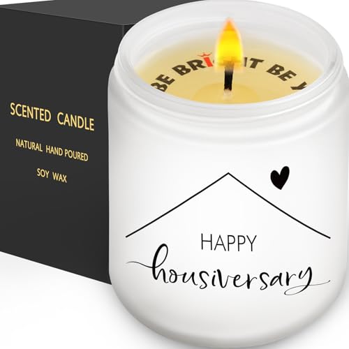 AWIZ Lavender Scented Soy Wax House Anniversary Candle Gift