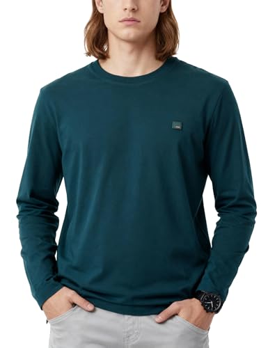 Image of DAMENSCH Fluid Full Sleeve T Shirt for Men; Cotton Stretch Tshirt for Man; No-Fade Colours Casual Shirts; Super Soft Fabric T Shirt for Men Cotton