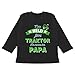 Produktbild Vatertagsgeschenk Tochter & Sohn Baby - Mein Held fährt Traktor Papa - 12/18 Monate - Schwarz - Mein Papa fährt Traktor - BZ11 - Baby T-Shirt Langarm