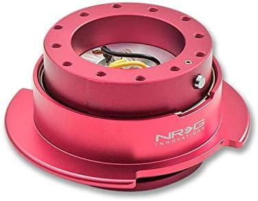 NRG SRK-250 Pink Aluminum GEN 2.5 Racing Performance Steering Wheel Quick Release Adapter Fit 2-Way 6-Hole Pattern Design