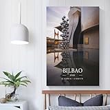 POLIUAWS BILBAO Poster, Dekoratives Gemälde, Leinwand, 