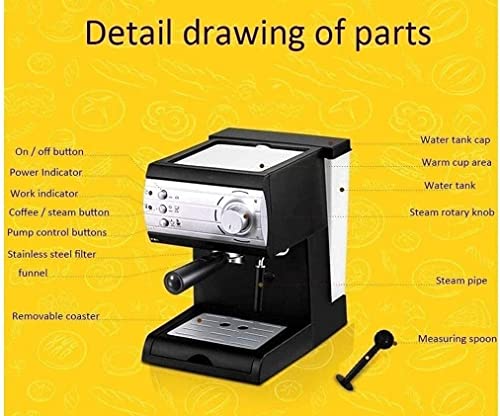 Cafetera espresso automática con espumador 1.5 L miniatura 6