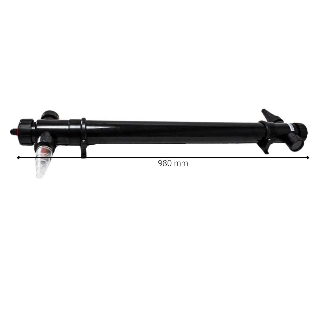 AquaOne Depuradora UVC CUV 172 I con 2 lámparas UV de 36 W, clarificador de estanque UVC, agua clara en el estanque, exterminador de algas para estanques de jardín, piscina, acuarios