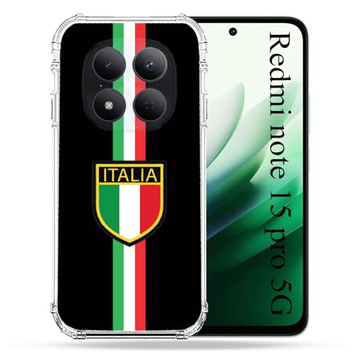 Coque Redmi Note 15 Pro 5G antichoc robuste Voyage Italie 3 noire