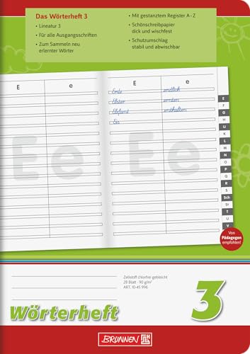 Brunnen 1045996 Words Book 3 (A5 28 Sheets Line Style 3 with Book)