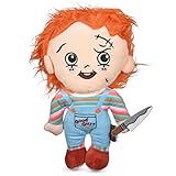 Universal Studios Horror CHUCKY 9' Plush Toy for Dogs | Medium Sized Squeaky Dog Toy, Dog Chew Toy with Squeaker | Horror Movie Toys for All Dogs, Official Dog Toy Product of Universal CHUCKY