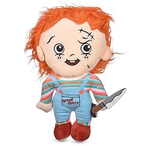 Universal Studios Horror CHUCKY 9″ Plush Toy for Dogs | Medium Sized Squeaky Dog Toy, Dog Chew Toy with Squeaker | Horror Movie Toys for All Dogs, Official Dog Toy Product of Universal CHUCKY