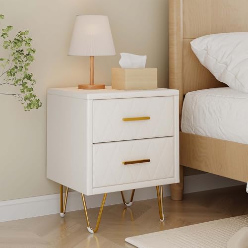 MASAJIA Juego de 2 mesitas de noche modernas