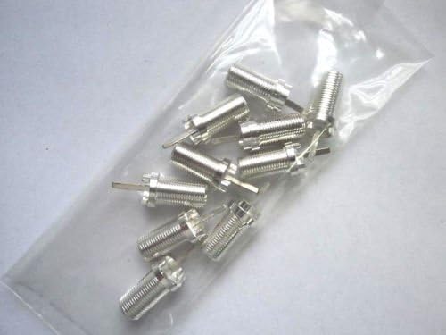 KCHEX 10 LOT RCA 215543 TV TUNER RF CONNECTOR CHASSIS MOUNT TEFLON CENTER WONT MELT