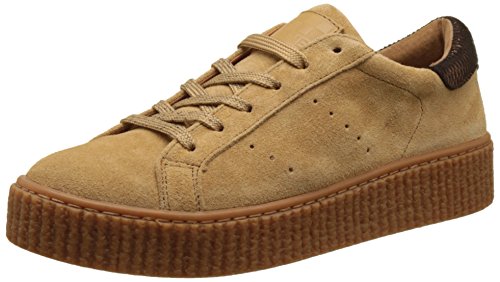 No Name Picadilly Sneaker Suede, Baskets Basses Femme, Ivoire (Latte Sole Mastic), 39 EU