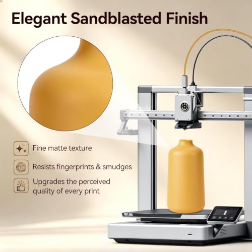 Image of Kingroon Matte PLA Filament 1.75mm 3D Printer Filament Matte Filament 1kg Dimensional Accuracy + /- 0.02 mm (Matte Yellow)
