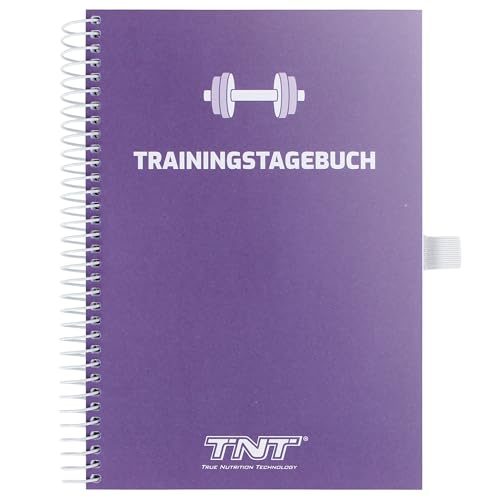 TNT Trainingstagebuch - purple (DIN A5) für Fitness, Workout, Krafttraining, Gym • Workout Planer • Fitness Notizbuch (132 Seiten)