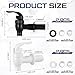 Honoson 4 Sets BPA-Free Replacement Cooler Faucet Water Bottle Jug, Dispenser Tap Set, Reusable Spigot Spout Water Beverage Lever Pour Dispenser Valve Crock Tap (White,Black)
