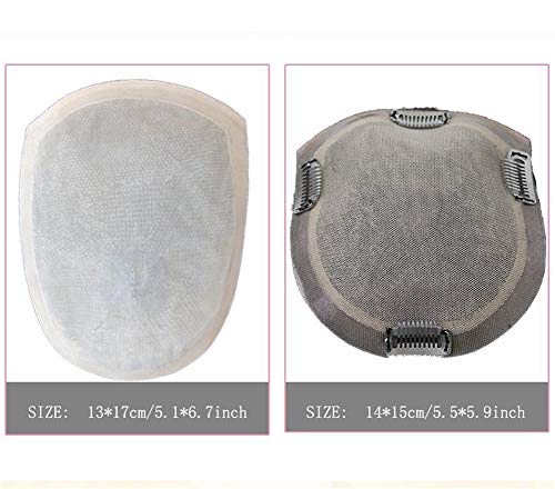 Topper per capelli umani da donna, con frangia