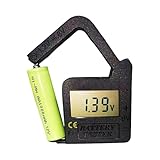 家庭用電池用バッテリーテスター、デジタルバッテリーテスター | ポータブルバッテリーチェッカー | 電池不要、電池リーダー、電池充電チェッカー、1.5V、AA、AAA、9V電池用電池モニター